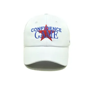 Confidence Game Star USA Flag Unstructured Dad Hats, Custom Symbol And Letter Wash Baseball Caps, OEM Vietnam Headwear Caps Hats