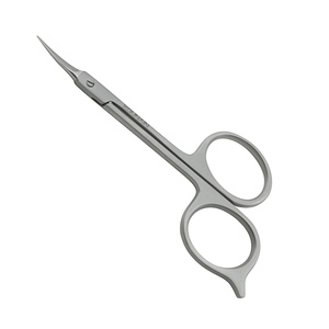 Ciseaux de beauté faits à la main KOUNAIN 10 cm, en acier inoxydable courbé, pour droitiers, durables, pour le soin des ongles, des cuticules et des poils du visage - Product Image 6