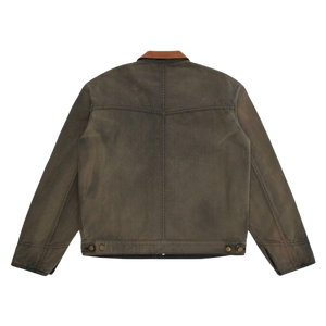 เสื้อแจ็กเก็ตผ้าแคนวาสแบบเป็นทางการคุณภาพเยี่ยมปกคอตั้งผ้าเดนิมแบบติดกระดุมสำหรับตกแต่งงานปักกลางแจ้งออกแบบได้ตามต้องการ - Product Image 2