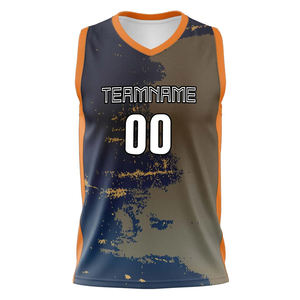 Nouveau maillot d'uniformes de basket-ball réversible sans manches antibactérien à séchage rapide personnalisé imprimé par sublimation - Product Image 6