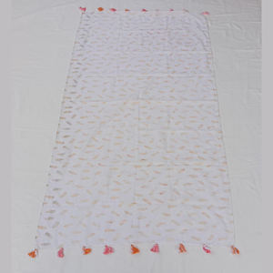 Écharpes pour femmes en coton 100% à motif Argyle de marques de luxe, dernières créations de designers, couleur personnalisée, texture douce et durable, été - Product Image 2