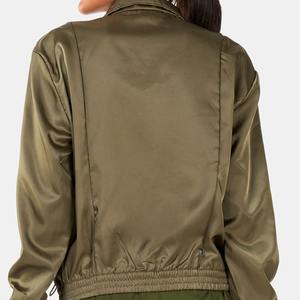 Veste bomber pour femme en polyester imperméable, vente en gros, nouveau design, logo personnalisé, veste bomber pour femme - Product Image 6