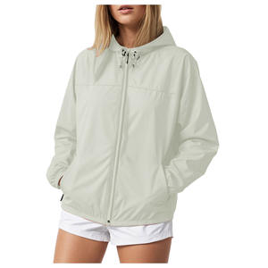 Chaqueta Softshell Ligera de Talla Grande para Mujer, Cortavientos Transpirable con Cremallera para Senderismo, Camping, Escalada, Impermeable - Product Image 3