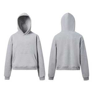Sudadera con Capucha de Algodón para Hombre, Premium, 420g, Forro Polar Grueso, Transpirable, Corte Regular, Invierno, 100% Algodón, Hombros Caídos, Casual, para Exteriores - Product Image 3