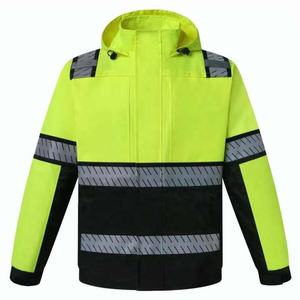 Chaqueta de construcción reflectante Hi Vis de calidad superior Chaqueta DE SEGURIDAD impermeable cálida con logotipo personalizable - Product Image 6