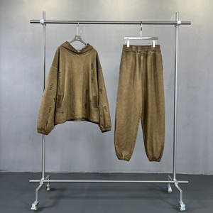 Sudadera con Capucha Personalizada para Hombre, Gruesa, 450 g/m², Estilo Desgastado, Lavado Ácido Vintage, Impresión 3D, Sudadera con Capucha Lisa - Product Image 5