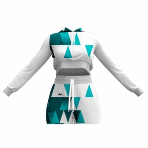 Conjunto de chándal deportivo con estampado elegante para mujer personalizado de talla grande ecológico para deportes de invierno - Product Image 3