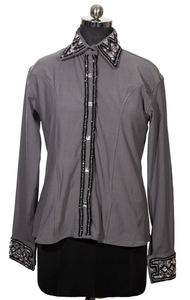 Camisas de Equitación Clásicas Vintage Multifuncionales para Hombre, Logotipo Personalizado, Mezcla de Satén, Poliéster/Spandex, para Exhibición Ecuestre - Product Image 2