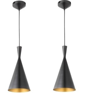 Lampe suspendue en forme de cône décorative pour la maison et le café, éclairage suspendu en forme de cône réglable - Product Image 1
