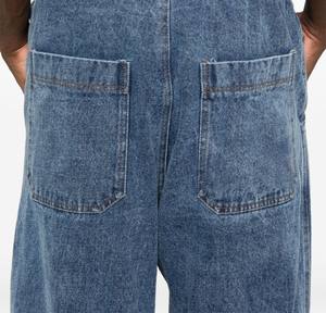 2025 nouveauté Vintage personnalisé Slim Fit hommes Denim pantalon 100% coton ceinture élastique décontracté empilé pantalons de survêtement en gros - Product Image 6