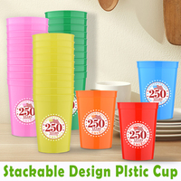 Vente en gros usine – Gobelets de stade en plastique réutilisables de 12 oz, sans BPA, personnalisés pour le 250e anniversaire des États-Unis, pour festivals et célébrations