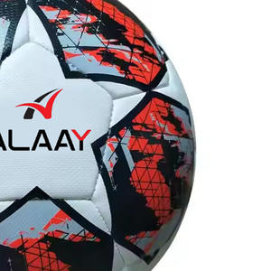 Alaay personalizado OEM Logo profesional tamaño 5 balón de fútbol engrosado PU cosido a máquina para fútbol - Product Image 3