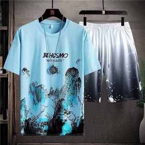 Ensemble 2 pièces T-shirt et short à manches courtes pour hommes - Product Image 3