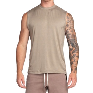 Gym Clothing Summer <b>Singlet</b> <b>Men</b> Yoga Jersey Workout Plus Size Anti-Pilling Plain Customized Gym Sportswear Working Top - Product Image 4
