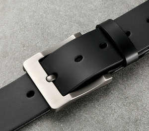 Cinturón Casual de Moda de Lujo Personalizable, Hebilla Cuadrada Ajustable de Aleación, Cuero Genuino para Hombre, GENTS GARB - Product Image 4