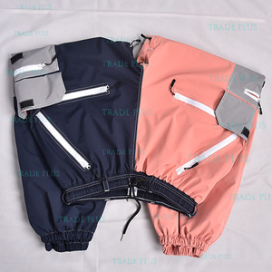Pantalon de ski gris clair d'hiver, chaud, doublé polaire, imperméable, coupe-vent, chauffant, respirant, ajustement réglable, avec guêtres intégrées - Product Image 4