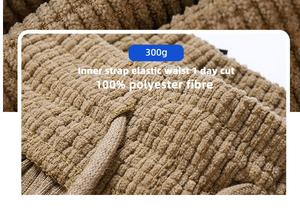 Pantalon en coton à la mode pour hommes pantalon de ville personnalisé avec taille élastique ensemble de pantalons de survêtement de coupe ample vente en gros style décontracté - Product Image 6