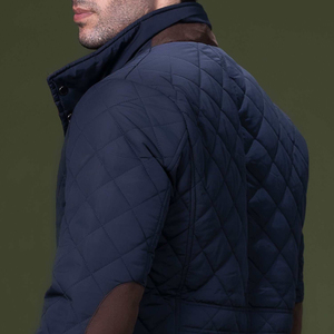 Veste longue matelassée personnalisable par le fabricant direct, col montant, manches longues, style urbain d'hiver, vêtements de neige, ODM haut de gamme, bleu - Product Image 5
