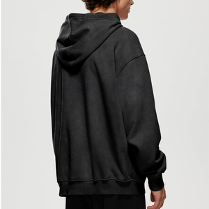 Sweat à capuche vintage délavé à l'acide pour homme Fabrication professionnelle Coupe régulière Pull d'hiver Sweat à capuche délavé à l'acide pour homme - Product Image 2