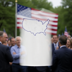 Camiseta de manga larga de Robert F. Kennedy con diseño del contorno de Estados Unidos, ropa para campañas políticas - Product Image 3