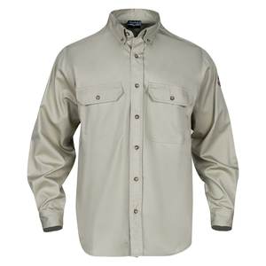 Chemise de travail à manches longues unisexe de haute qualité 100% coton retardateur sergé respirant vêtements de travail de sécurité de soudage - Product Image 3