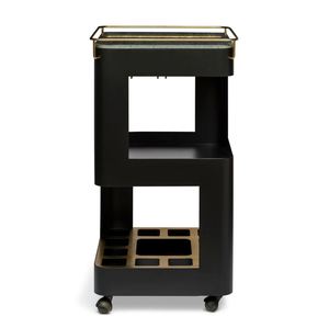 Bar serving wine drinks <b>trolley</b> bar cart for home catering hotel restaurant <b>kitchen</b> food serving <b>trolley</b> wine glasses holders - Product Image 6