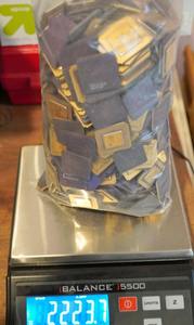 Déchets de processeurs céramiques Intel 486 et 386 pour la récupération de l'or, pôles d'or de RAM, puces de recyclage, déchets de cartes mères, déchets de RAM - Product Image 2