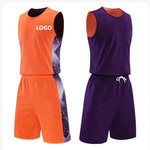 Ensemble de maillot et short de basket-ball, séchage rapide, respirant, haute qualité, vente en gros - Product Image 1