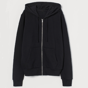 Chaqueta con capucha de gran tamaño de lana para hombre OEM, chaqueta con capucha de rizo con hombros caídos y cremallera, chaqueta con capucha informal elegante embodaried - Product Image 1