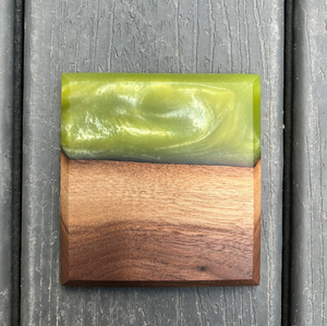 Posavasos clásico de madera y resina, posavasos de madera ecológico, posavasos de resina epoxi ecológicos para bebidas - Product Image 6