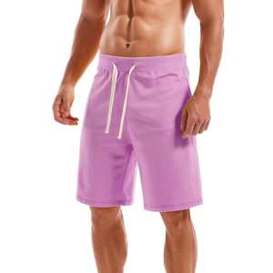 กางเกงขาสั้นผู้ชายผ้าฝ้ายฟลีซ/เทอร์รี่ 100% ผลิตตามสั่ง สไตล์ไฮสตรีท ปักลาย ขายส่ง ผลิตในปากีสถาน - Product Image 1