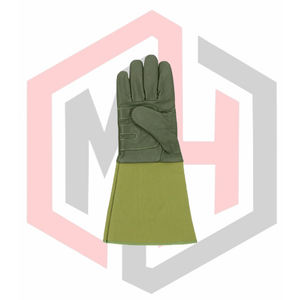Gants de jardinage pour femmes/hommes - Gants de sécurité en cuir de vachette anti-épines, protection anti-coupure, couleurs rose/bruyère, longs avant-bras - Product Image 2