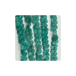 Piedra preciosa natural amazonita Rosa facetado en forma de corazón Premium cuentas sueltas tamaño personalizado terceros certificado Alif International - Product Image 1