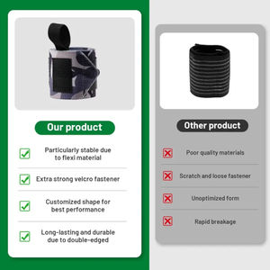 สายรัดข้อมือยกน้ำหนักปรับได้ทนทานสำหรับออกกำลังกาย - Product Image 2