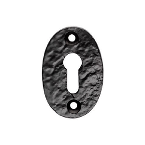 Escutcheons modernes en fer robuste pour portes d'armoires, installation durable par vis, design ovale pour salle de bain et meubles - Product Image 2