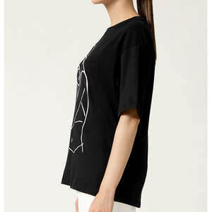 Camisetas informales holgadas para mujer, ropa de calle con estampado ligero y transpirable para la temporada de verano, Material duradero - Product Image 3