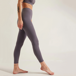 เลกกิ้งออกกำลังกายเอวสูงของผู้หญิงผ้าสแปนเด็กซ์ระบายอากาศได้ดีผ้าไหมสแปนเด็กซ์ออกแบบได้ตามต้องการสไตล์ฟิตเนส - Product Image 5