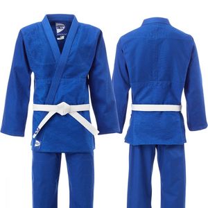 Kimono de Judo Personalizable Green Hill, Azul, para Club de BJJ, con Logotipo Bordado, Ropa Deportiva Lavada para Artes Marciales, Diseño Personalizado - Product Image 4