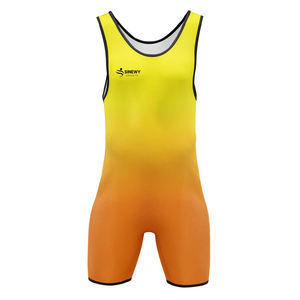 Combinaisons de lutte personnalisées de haute qualité en spandex sublimé, prix personnalisés avec design - Product Image 1