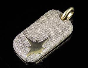 Colgante de diamante redondo de moissanita personalizado de lujo en S925 plata Iced Out Hip Hop Party Wear & Reppers joyería para hombres y mujeres - Product Image 3