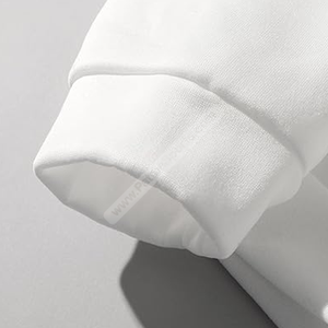 Sweat-shirt surdimensionné pour hommes 100% coton de haute qualité grande taille blanc col rond personnalisé solide léger respirant pour l'hiver - Product Image 3