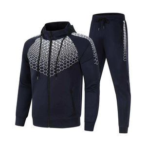 Gran oferta de chándales de gimnasio de alta calidad para hombre, ropa deportiva Unisex ajustada personalizada, conjuntos de jogging de algodón 100% para invierno - Product Image 2