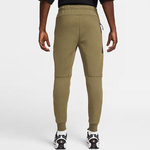 Pantalons de jogging unisexes en molleton technique pour hommes, 100% coton, matière en toile, haute qualité, confort quotidien, pantalon de survêtement couleur marron, OEM/ODM haut de gamme - Product Image 2