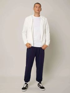 เสื้อมีฮู้ดแบบซิปหน้าสีดำสำหรับผู้ชายเสื้อมีฮู้ดผ้าโพลีเอสเตอร์/ ผ้าฝ้ายทางการรุ่นดิจิทัลแบบสั่งทำ - Product Image 3