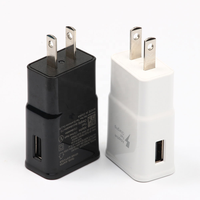 Cargador de Pared USB-A de 15W, 5V2A, Enchufe Estadounidense, Carga Rápida para iPhone, Samsung, Teléfonos Móviles Android