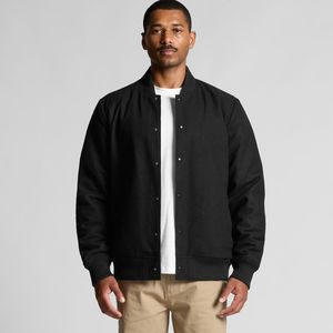 Blouson Bomber en Laine Personnalisé Hiver 2026 – Blousons Universitaires Brodés en Feutre de Luxe Gris Anthracite – Tissu Mélangé – Vente en Gros - Product Image 1