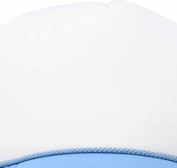 Trucker Hat Mesh Cap Sporty 5-Panel Hat with Hand Embroidery Curved Brim Adjustable Strap Common Fabric Solid Colors Small Braid