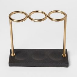 Porte-brosse à dents en métal élégant avec un style minimaliste améliorant la décoration et l'organisation de la salle de bain moderne - Product Image 5