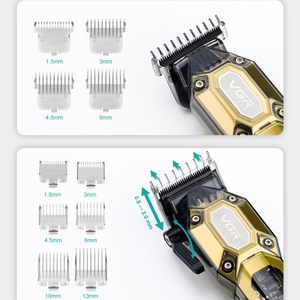 Tondeuse à Cheveux Professionnelle Rechargeable USB pour Hommes, Kit de Coiffure Sans Fil avec 10 Guides de Coupe pour Barbe et Moustache, Idéal pour les Voyages en Camping-Car - Product Image 5