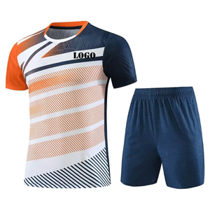Uniforme de entrenamiento de bádminton sublimado personalizado, conjunto de ropa deportiva de secado rápido con pantalones cortos de tenis OEM, venta al por mayor - Product Image 5